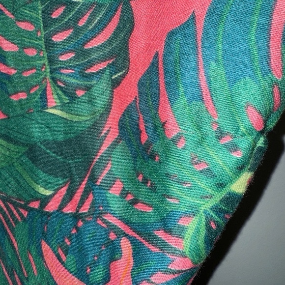 EUC Anthropologie Do Everything In Love Coral Palm Kimono Duster OSFM - Picture 7 of 7